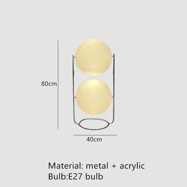 NovaDecor - Modern Chrome Floor Lamp with Acrylic Ball Shade