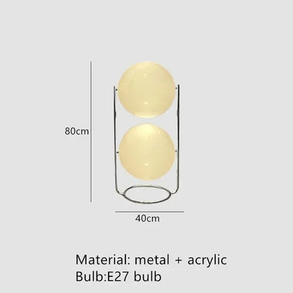 NovaDecor - Modern Chrome Floor Lamp with Acrylic Ball Shade
