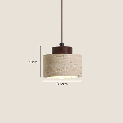 Aetherial Wabi-Sabi Stone Pendant Light | Japanese Style Bedroom & Bedside Decor