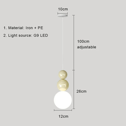 Symphony Lighting Cream Style LED Hanging Light for Home Interiors