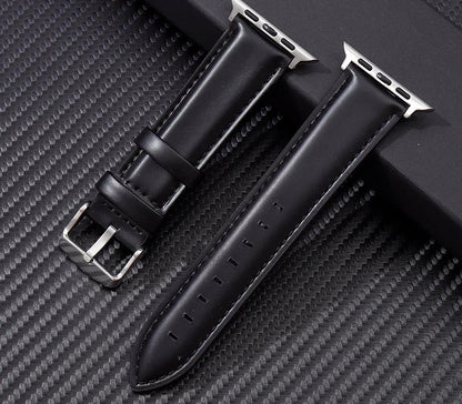LuxeStrap - Genuine Leather Strap for Apple Watch Ultra & Series 4–9 SE