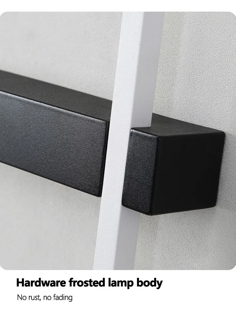 Black Long Strip Wall Lamp - Modern Minimalist LED Wall Light for Bedroom Bedside Decor