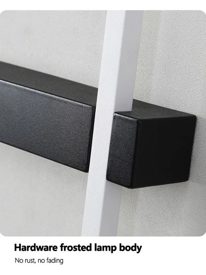 Black Long Strip Wall Lamp - Modern Minimalist LED Wall Light for Bedroom Bedside Decor