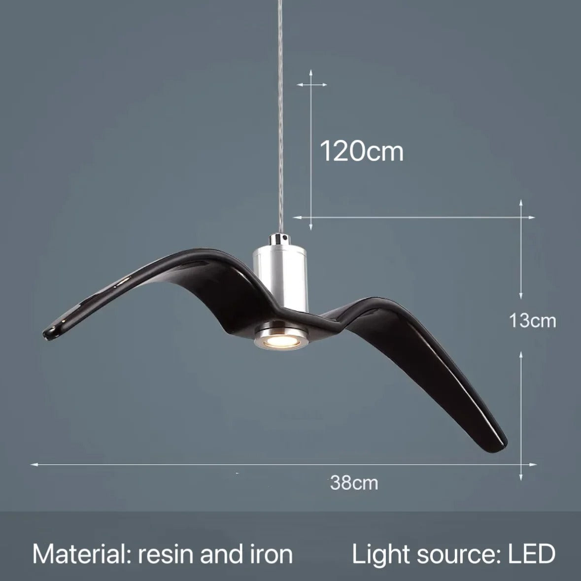 LuxeLife - Nordic Modern Seagull LED Pendant Light