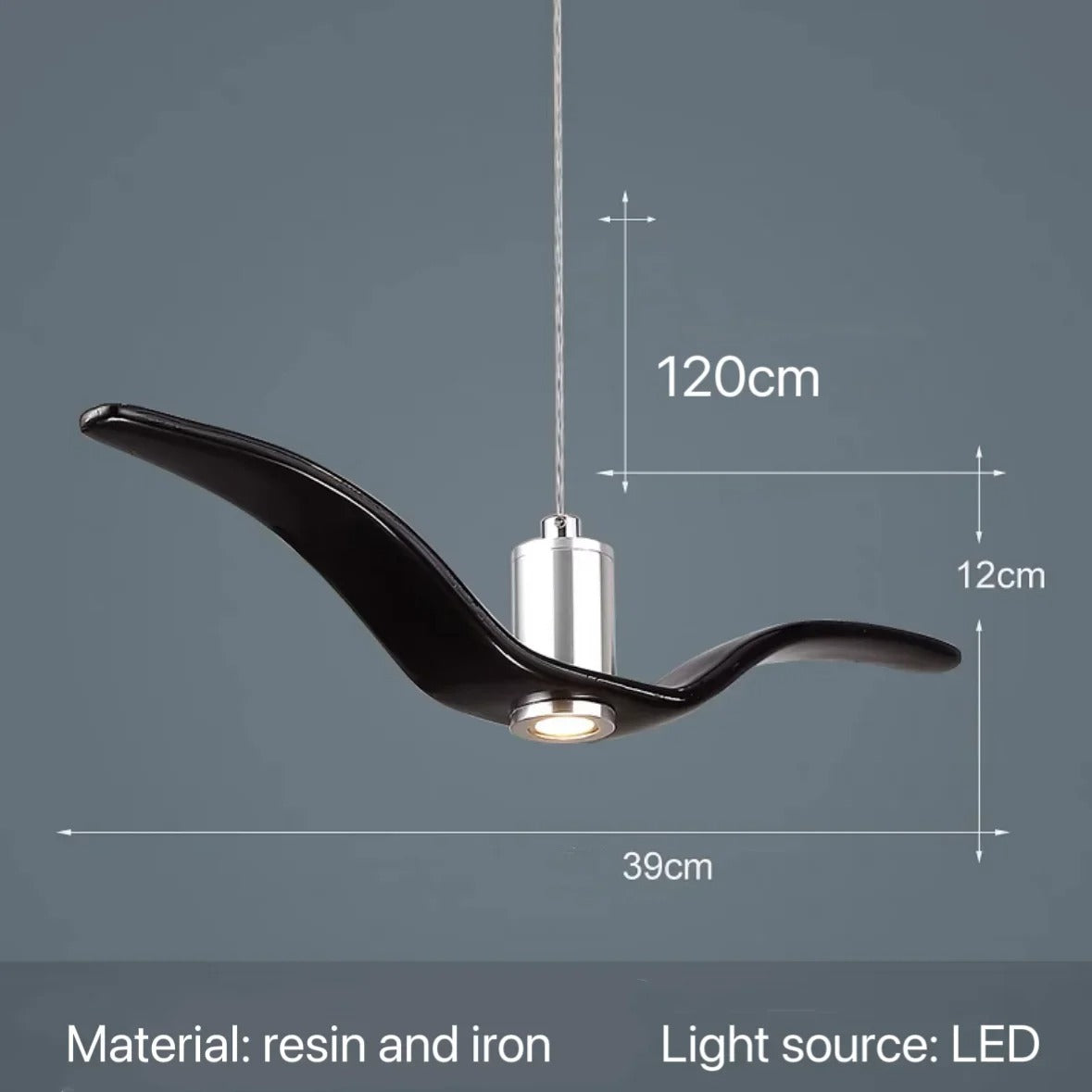 LuxeLife - Nordic Modern Seagull LED Pendant Light