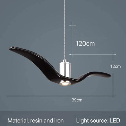 LuxeLife - Nordic Modern Seagull LED Pendant Light
