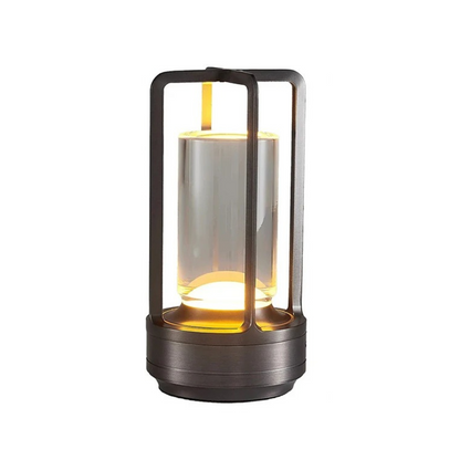 Modern Aluminum Wireless LED Table Lamp,  Rechargeable Desk Light, Outdoor Ambiance Lantern