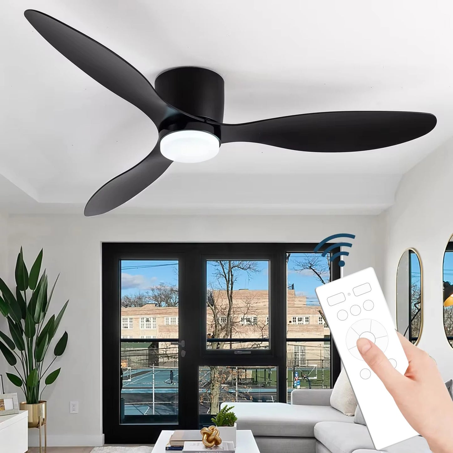 SleekBreeze - LED Ceiling Fan Light with Nordic Minimalist Design