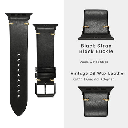 Crafted - Premium Leather Strap for Apple Watch Ultra & Series