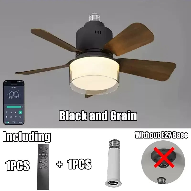 AuraFlow - Modern LED Ceiling Fan with Light & Remote Control