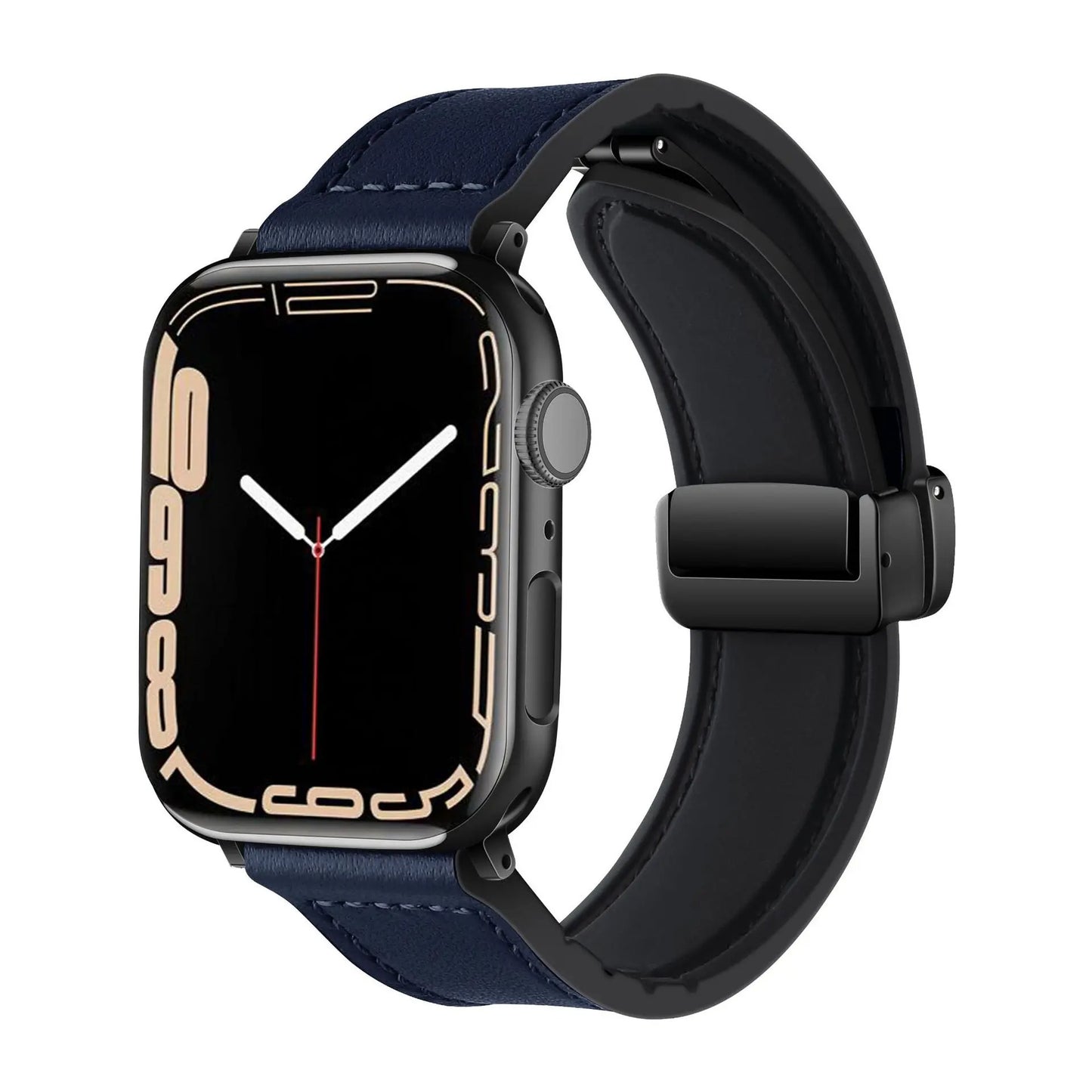 FlexBand - Magnetic Leather Silicone Strap for Apple Watch
