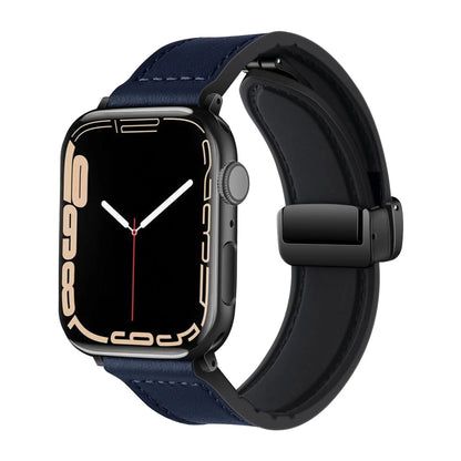 FlexBand - Magnetic Leather Silicone Strap for Apple Watch