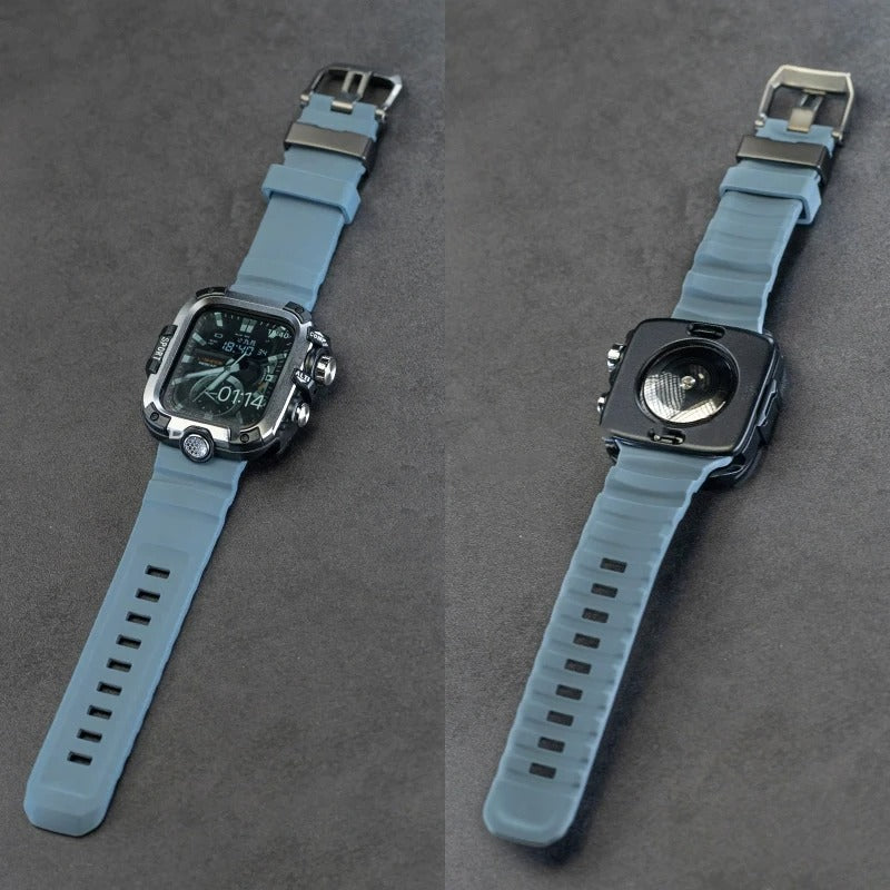 ToughCase - Armor Metal Case with Strap for Apple Watch Series 5–9