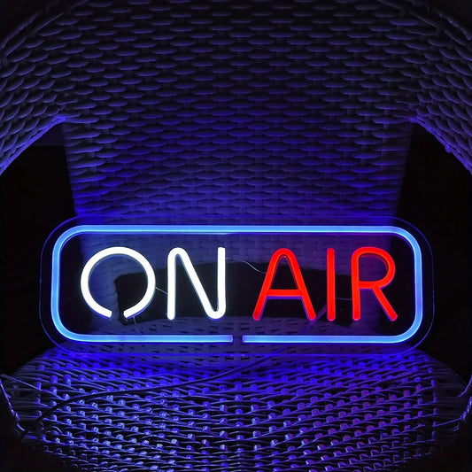 AuraGlow "ON AIR" LED Neon Sign - Aesthetic Wall Art Decor