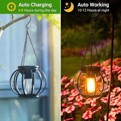 BrightGlow - Hanging Solar Lights Outdoor Decor Waterproof