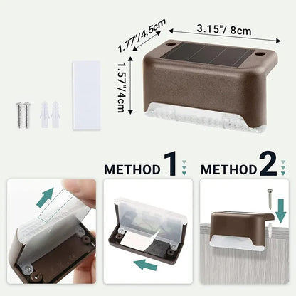 BrightGuard - LED Solar Deck Lights Outdoor Waterproof