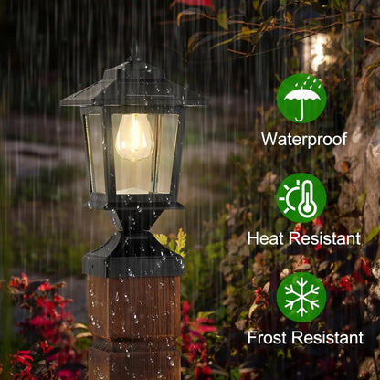 BrightGuard - Solar Lights for 4x4 Posts – Waterproof Outdoor Lamps