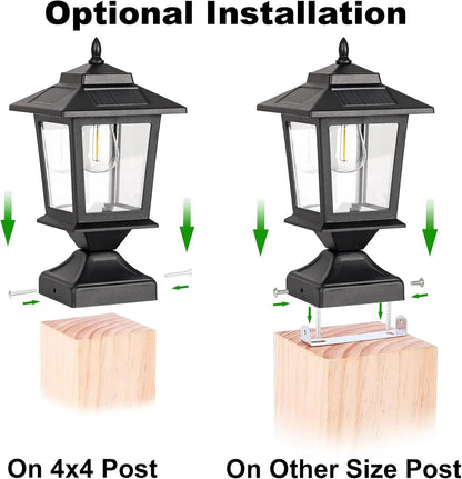 BrightGuard - Solar Lights for 4x4 Posts – Waterproof Outdoor Lamps