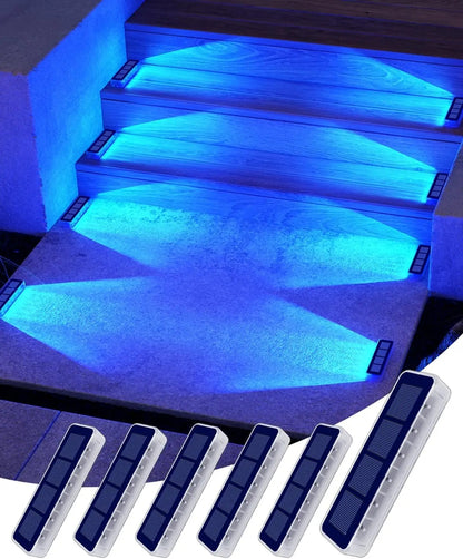 BrightGuard - LED Solar Stair Step Lights Outdoor Waterproof