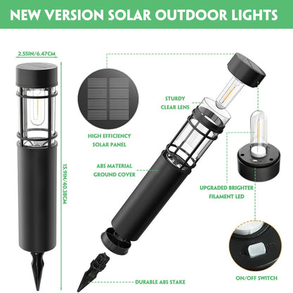 BrightWay - Solar Pathway Lights Outdoor Waterproof
