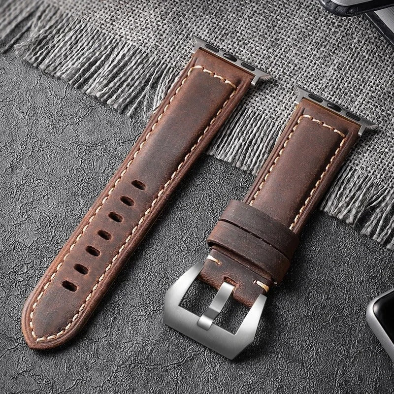 WatchLux - Premium Leather Strap for Apple Watch
