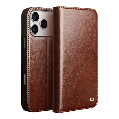 Luxury Genuine Leather Flip Case with Card Slots for iPhone