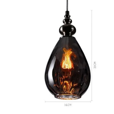 NordicBeam Glass Ball Pendant Light – Vintage Style for Dining & Living Room