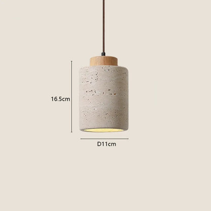 Aetherial Wabi-Sabi Stone Pendant Light | Japanese Style Bedroom & Bedside Decor