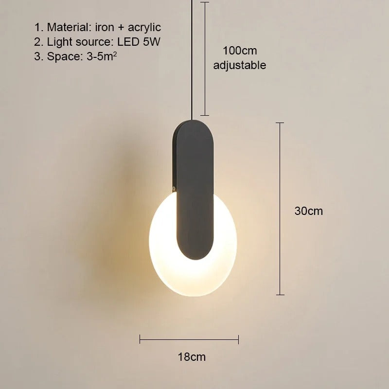 LuminaFlex LED Hanging Light Fixture for Modern Home Decor