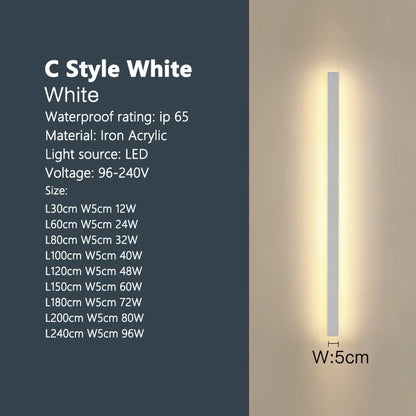 Luminova - Modern Outdoor LED Wall Lamp | Waterproof & Durable