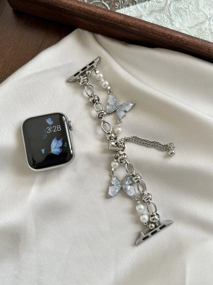 OpulentEra - Luxury Diamond Pearl Band for Apple Watch Ultra & Series 4–11