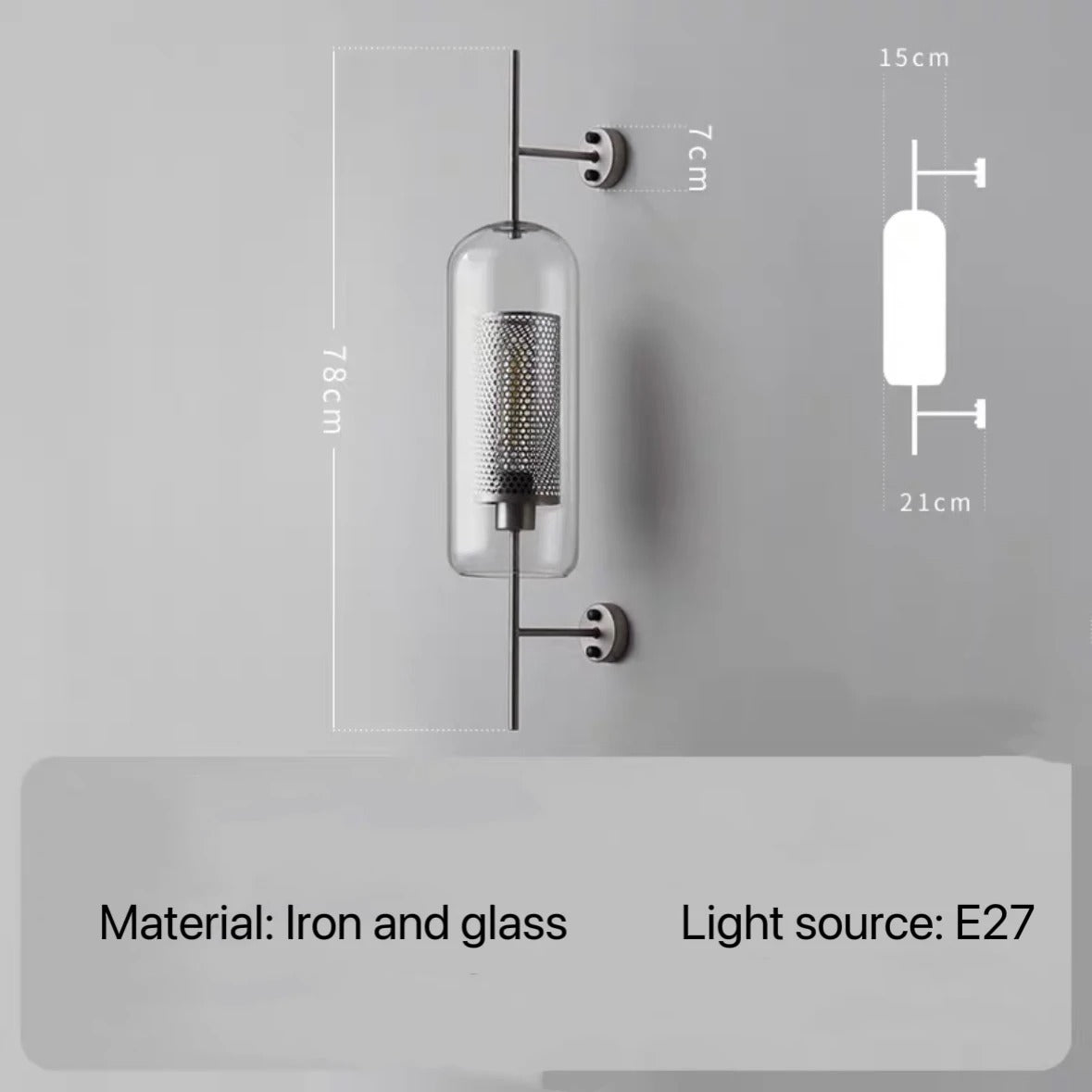 Elysian - Nordic Retro Wall Light for Bedroom, Kitchen & Hallway Decor