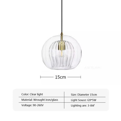 IlluminateLux Modern Glass LED Pendant Light for Dining & Home