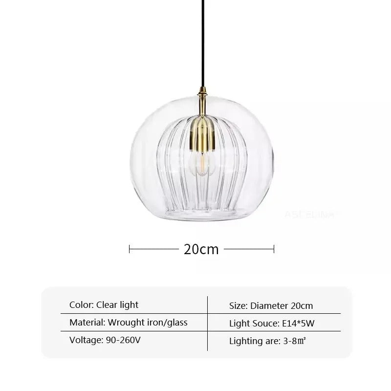 IlluminateLux Modern Glass LED Pendant Light for Dining & Home