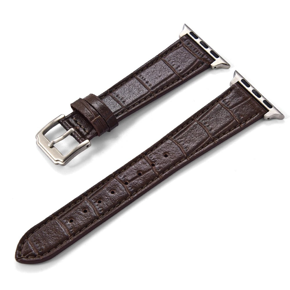 LuxuryCrafted - Bamboo Pattern Leather Strap for Apple Watch