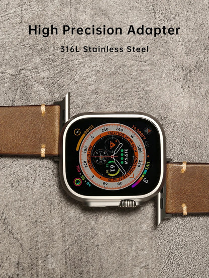 Crafted - Premium Leather Strap for Apple Watch Ultra & Series