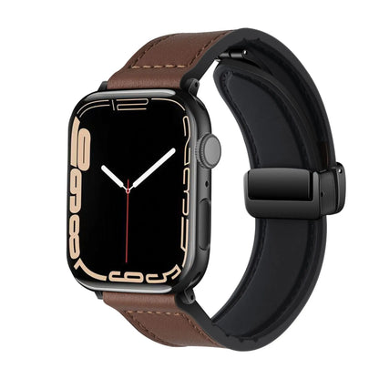 FlexBand - Magnetic Leather Silicone Strap for Apple Watch