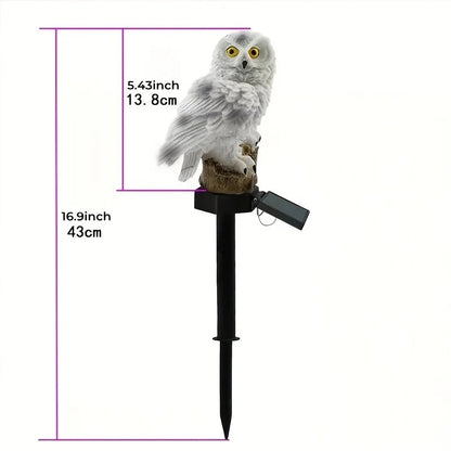 Decorative Solar LED Owl Garden Lights | Waterproof Outdoor Animal Sculpture | Pathway & Yard Accent Lamp