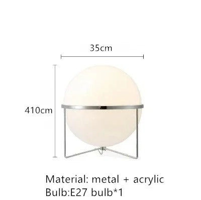 NovaDecor - Modern Chrome Floor Lamp with Acrylic Ball Shade