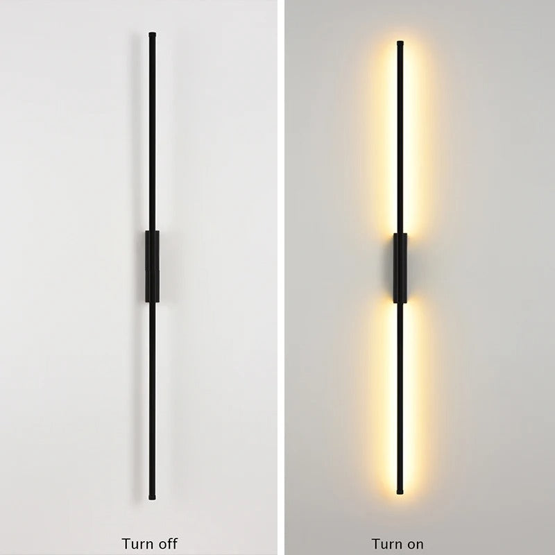 ElegaLight Minimalist Tube Linear LED Wall Lamp - Modern Indoor Lighting