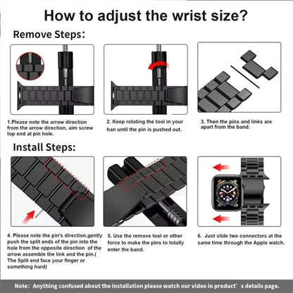 EliteStrap - Stainless Steel Strap for Apple Watch Ultra & Series 6-11, SE