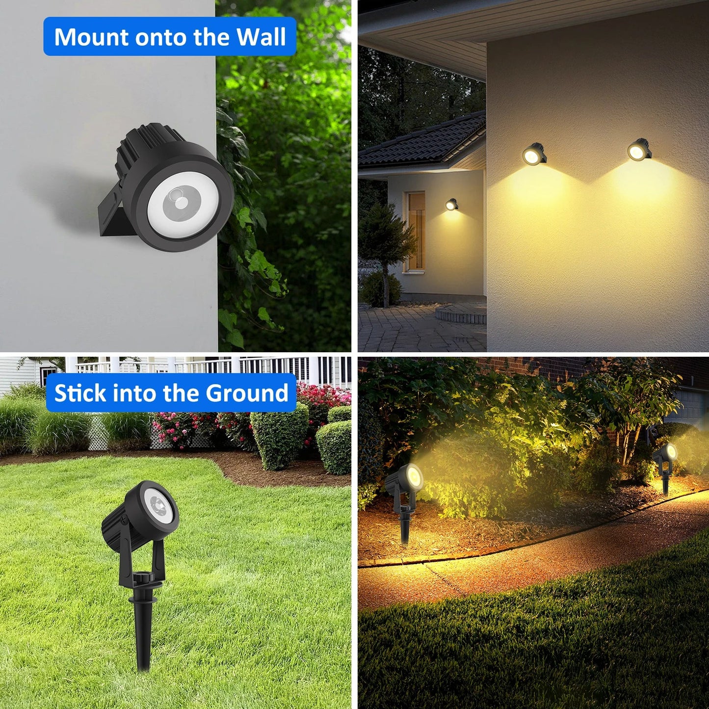 EverBright RGB Solar Garden Spotlight - Waterproof Outdoor & Landscape Light