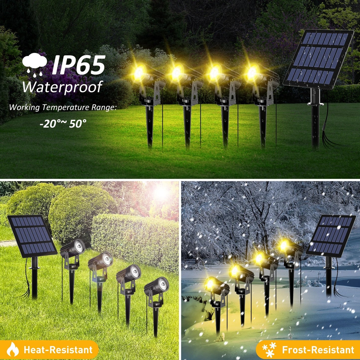 EverBright RGB Solar Garden Spotlight - Waterproof Outdoor & Landscape Light