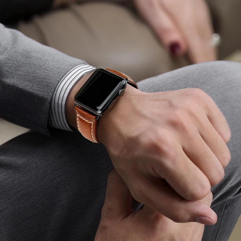 Everlast Lux - Vintage Leather Bracelet Strap for Apple Watch