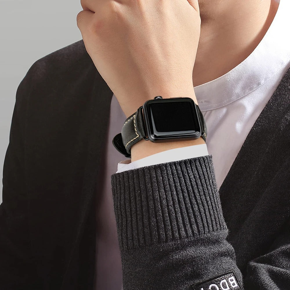 Everlast Lux - Vintage Leather Bracelet Strap for Apple Watch