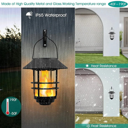 FireFly Glow - LED Solar Flame Lights Outdoor Waterproof Flickering Lanterns