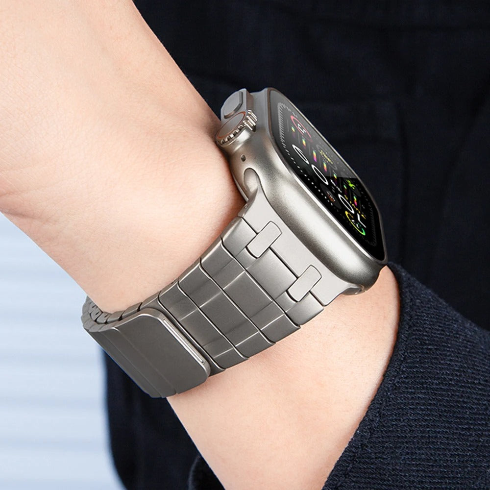 FlexLink - Magnetic Stainless Steel Band for Apple Watch Ultra & Series 4–10