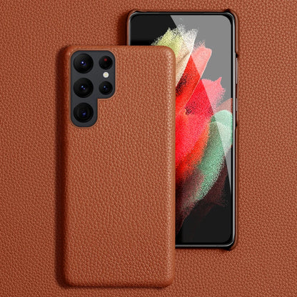 Genuine Pebbled Leather Galaxy Case