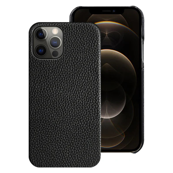 Genuine Pebbled Leather iPhone Case