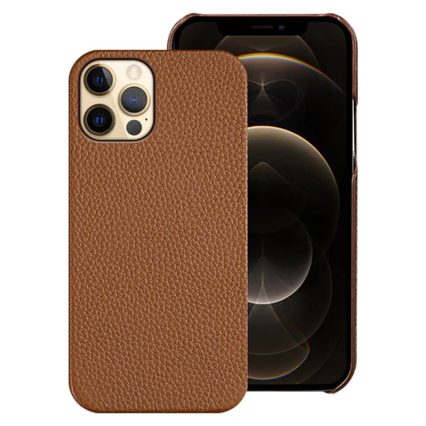 Genuine Pebbled Leather iPhone Case